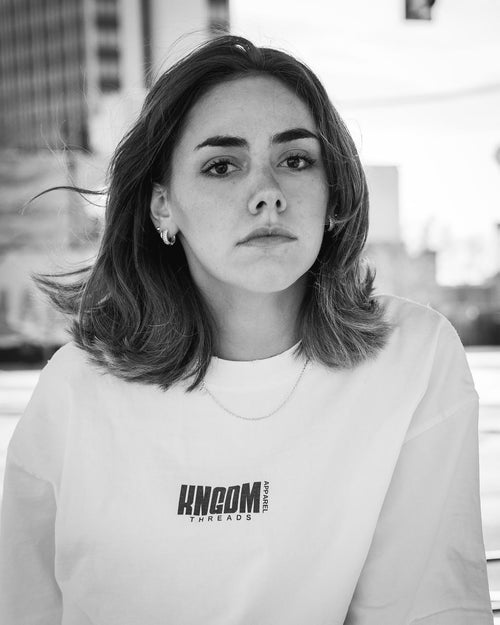 "ELOHIM" Heavyweight Hand-frayed T-Shirt