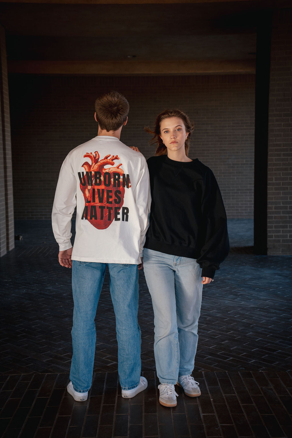 "UNBORN LIVES" Oversized Unisex Long Sleeve T-Shirt