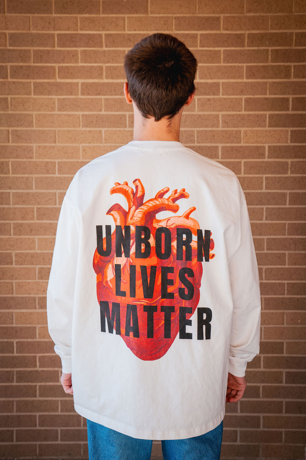 "UNBORN LIVES" Oversized Unisex Long Sleeve T-Shirt